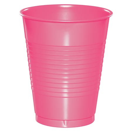 Touch Of Color Candy Pink Plastic Cups, 16oz, 240PK 28304281
